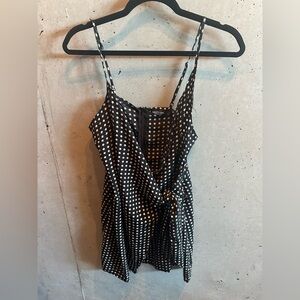 Nasty Gal Black Dress with White Star Pattern